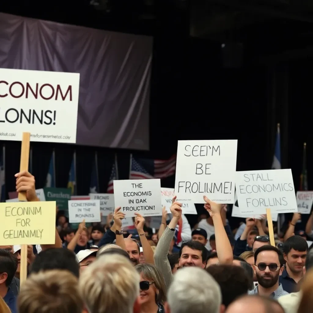 Crowd at Trump rally in Michigan