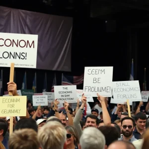 Crowd at Trump rally in Michigan