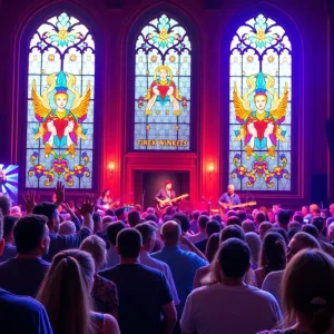 Crowd enjoying Valerie June's performance at the new concert venue in Grand Rapids