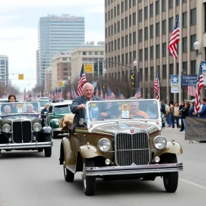 Parade honoring WWII veterans in Grand Rapids