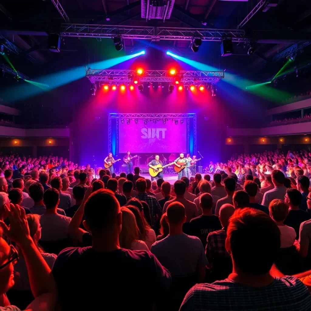 Concert audience enjoying a performance by Billy Strings in Grand Rapids
