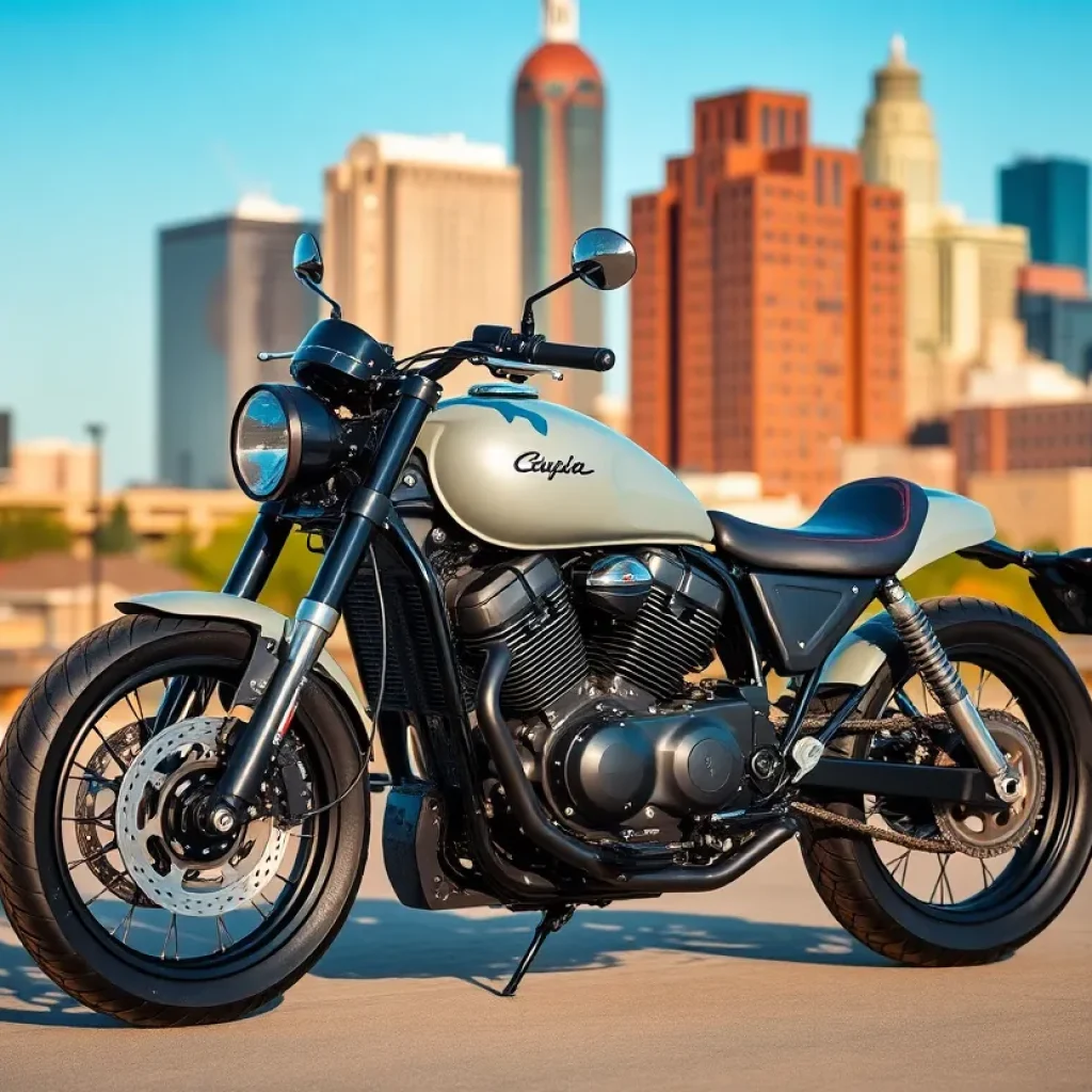 Buell Super Cruiser motorcycle on display