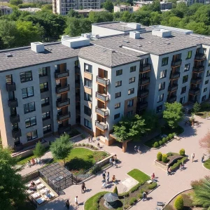 Affordable housing apartments in Wyoming, Michigan built by Cherry Health and Woda Cooper Companies