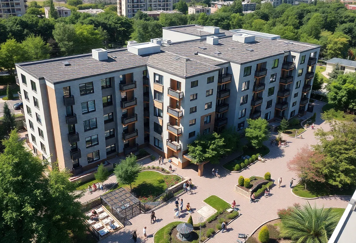 Affordable housing apartments in Wyoming, Michigan built by Cherry Health and Woda Cooper Companies