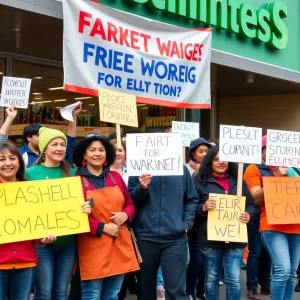 Grocery store workers striking for better conditions in Colorado.