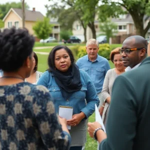 Residents engaging in community planning in Grand Rapids