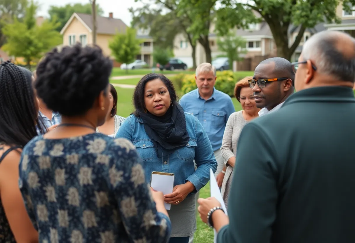Residents engaging in community planning in Grand Rapids