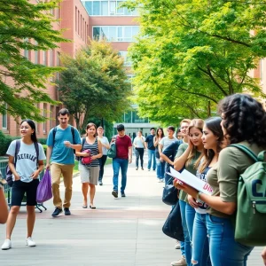 Students participating in various activities at Grand Rapids Community College