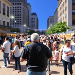 Community members celebrating Juneteenth in Grand Rapids with music and activities.