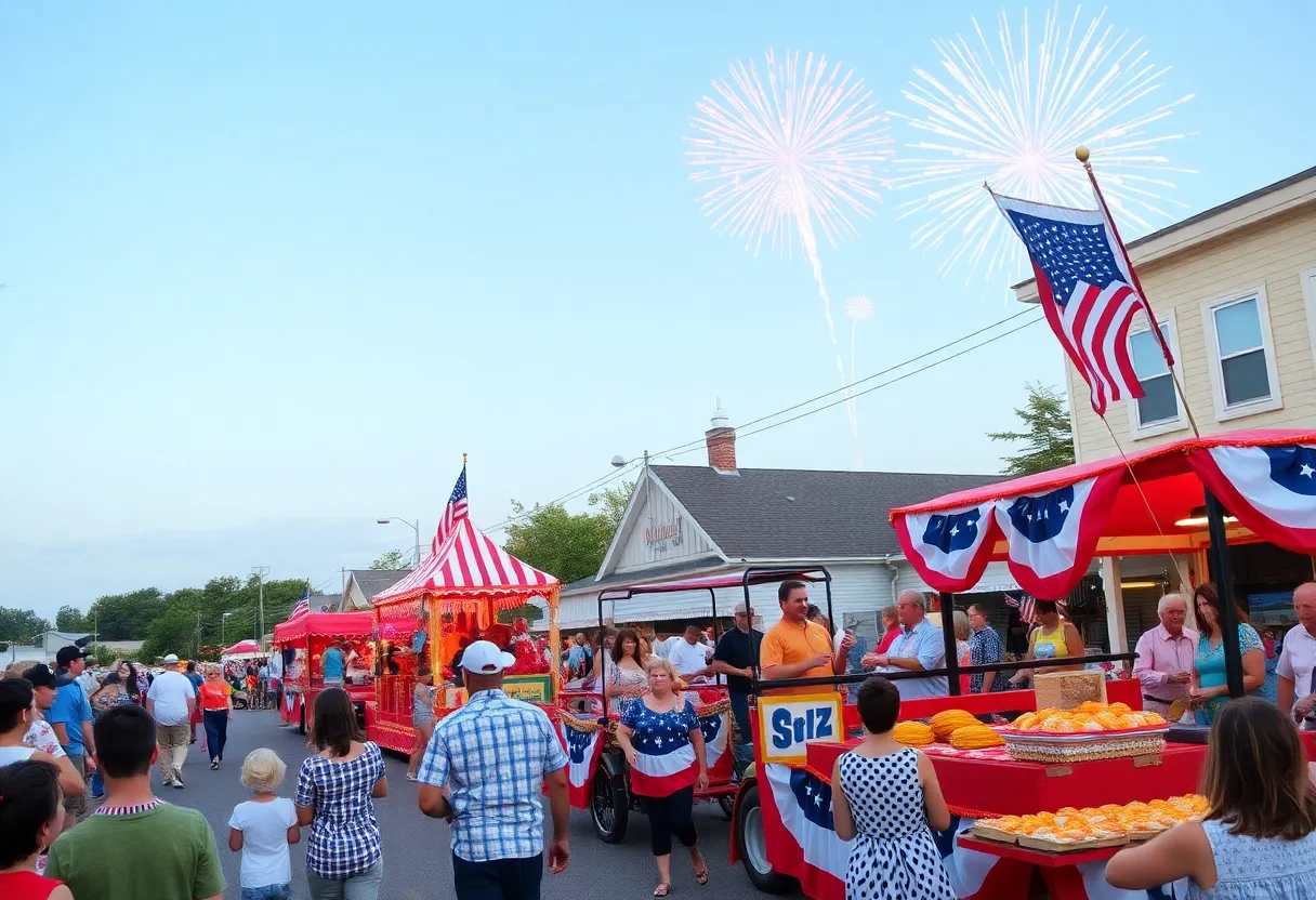 Kentwood Fourth of July celebration with parade and fireworks