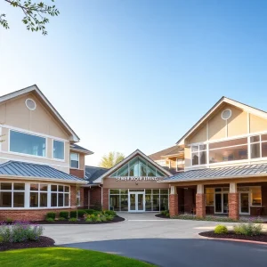 Render of the new senior living facility in Wyoming, MI