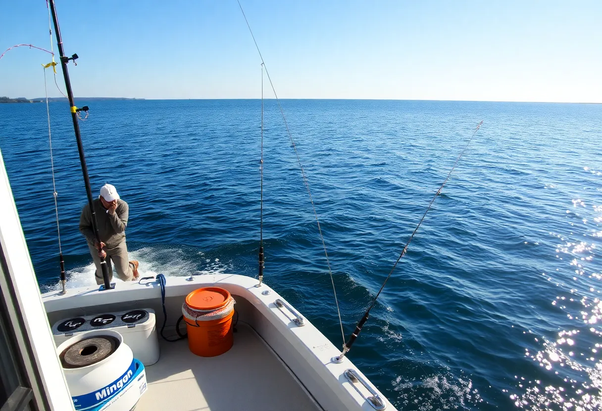 Record lake trout caught in Lake Michigan