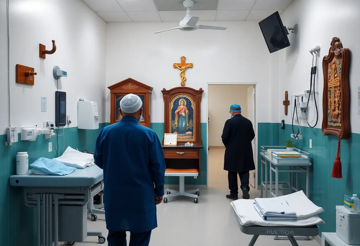 Investigation into religious discrimination in a healthcare setting.
