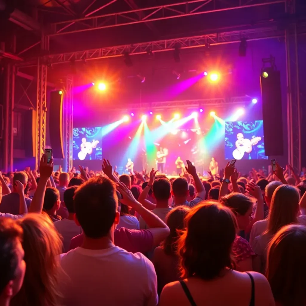 Audience enjoying summer concerts at The Intersection in Grand Rapids