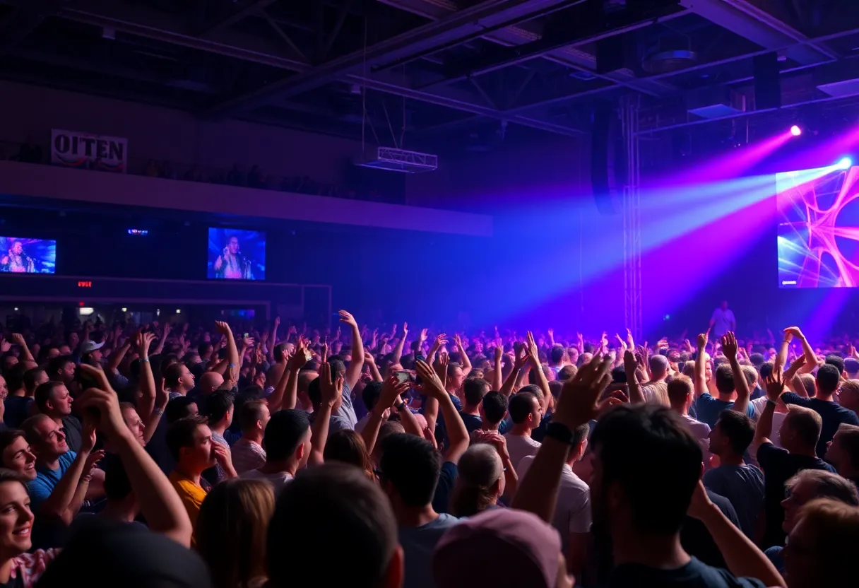 Crowd enjoying the Third Day reunion tour concert