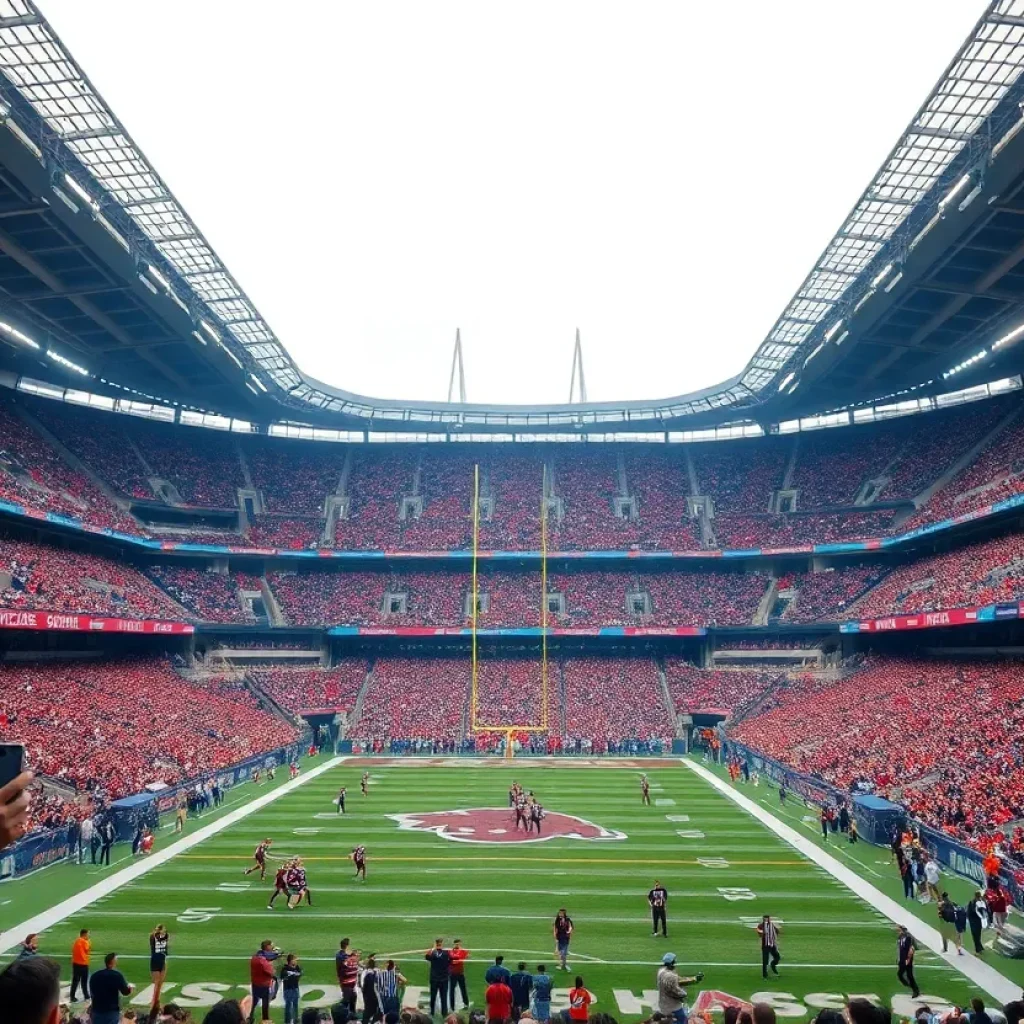 College football game between Michigan and Western Michigan in Frankfurt, Germany