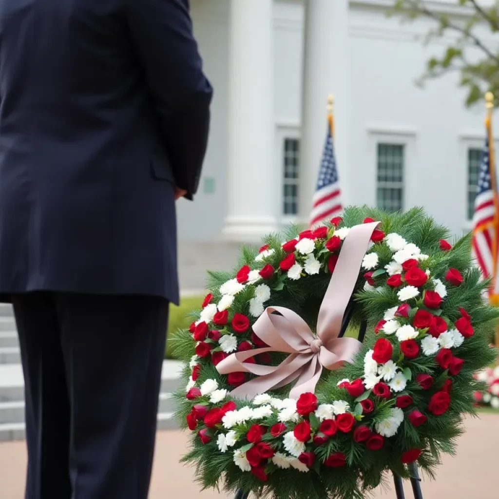 Wreath-laying ceremony for Gerald Ford at the Presidential Museum
