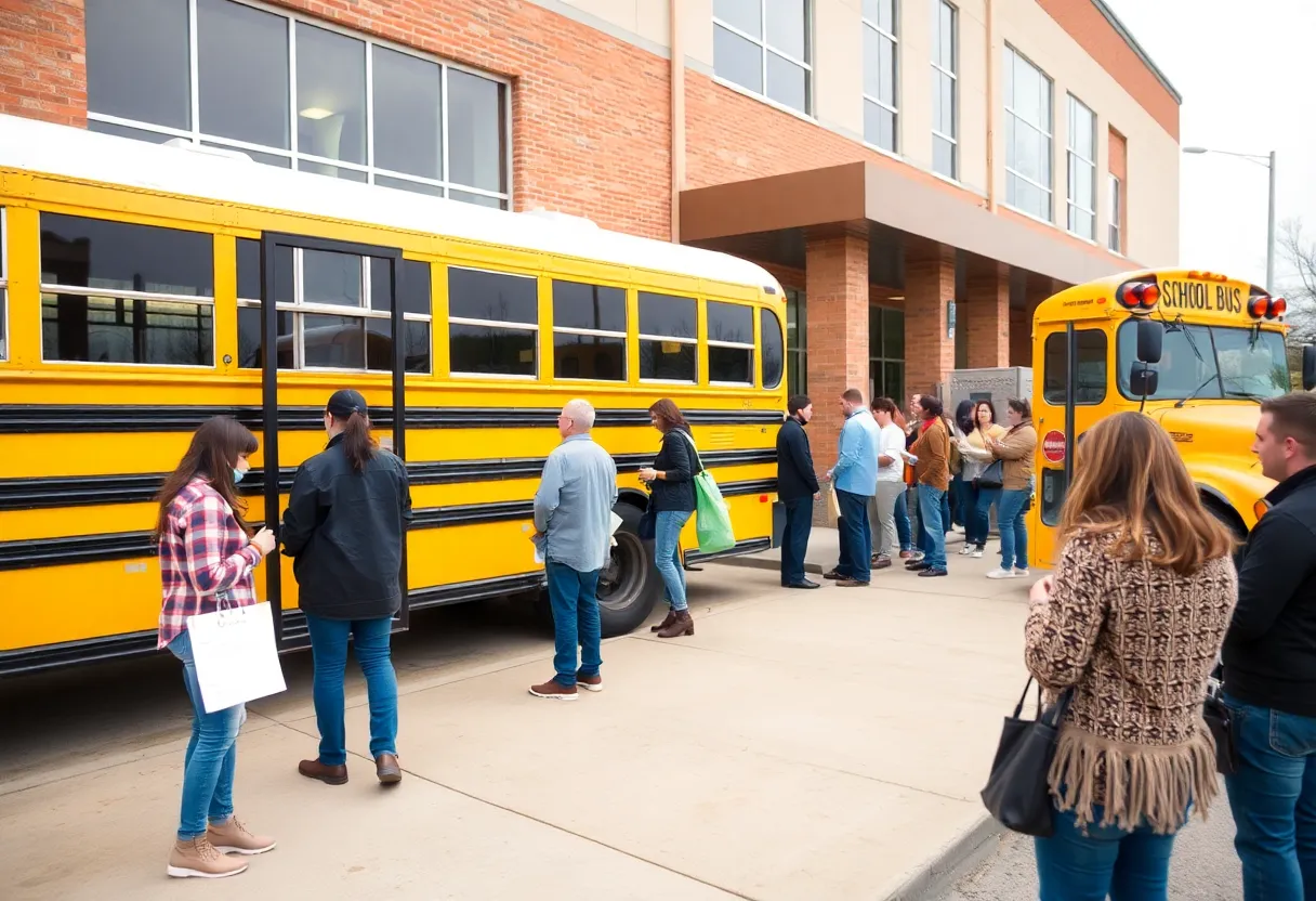 A busy hiring event for bus drivers in Grand Rapids