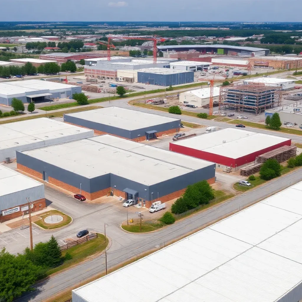 Modern industrial warehouses and construction in Grand Rapids