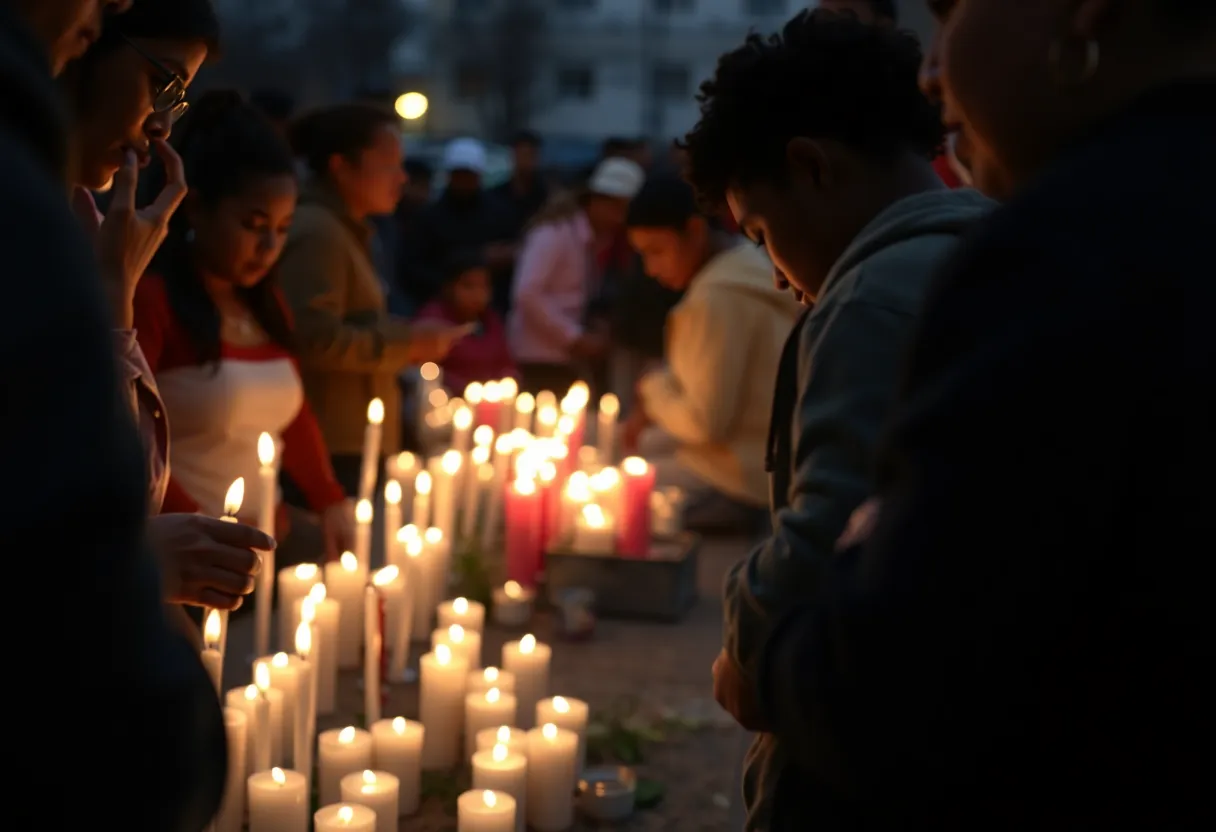 Candles placed in memory of youth lost to violence in Grand Rapids