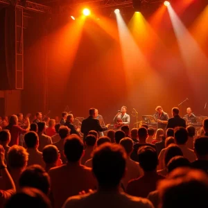 Guster performing at Frederik Meijer Gardens with Grand Rapids Symphony