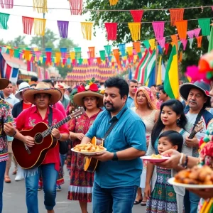 Family enjoying the Hispanic Festival in Grand Rapids