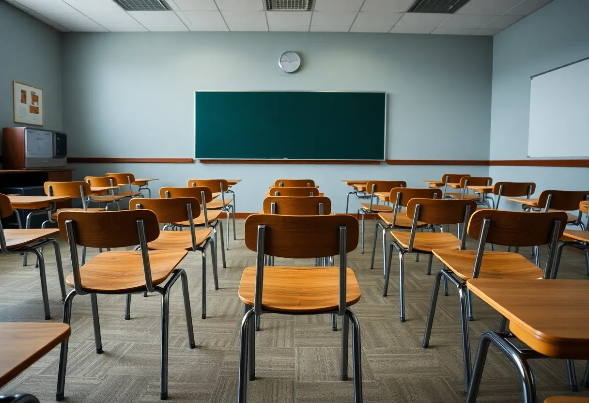 Classroom affected by budget cuts in Grand Rapids