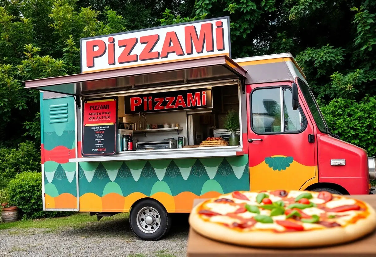 Mobile pizzeria PizzaMI serving artisanal pizzas