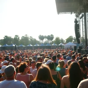 Crowd enjoying the Psychedelic Furs concert at Frederik Meijer Gardens