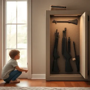 Safe firearm storage solutions for homes.