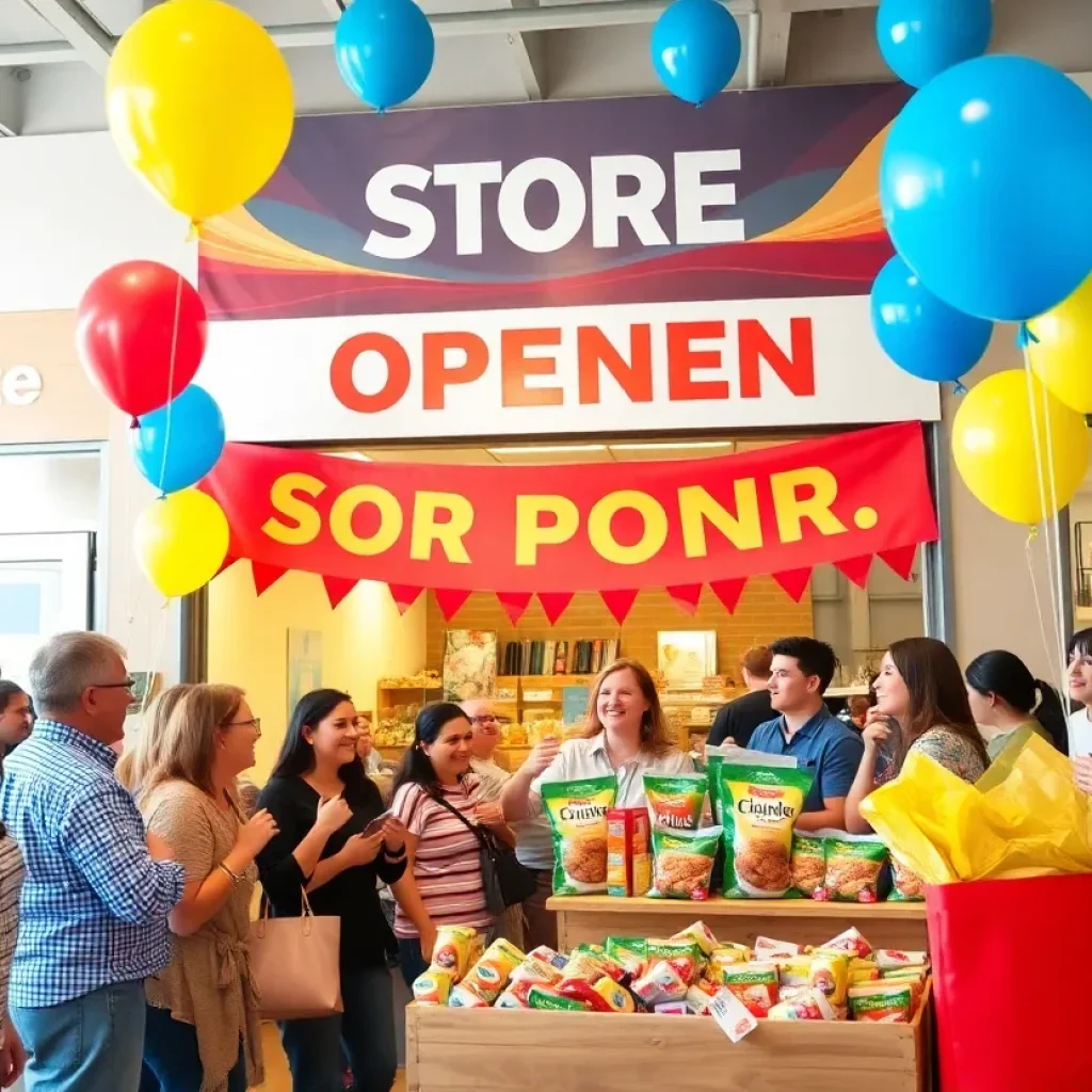 Celebration at the Sheetz grand opening in Romulus, Michigan.