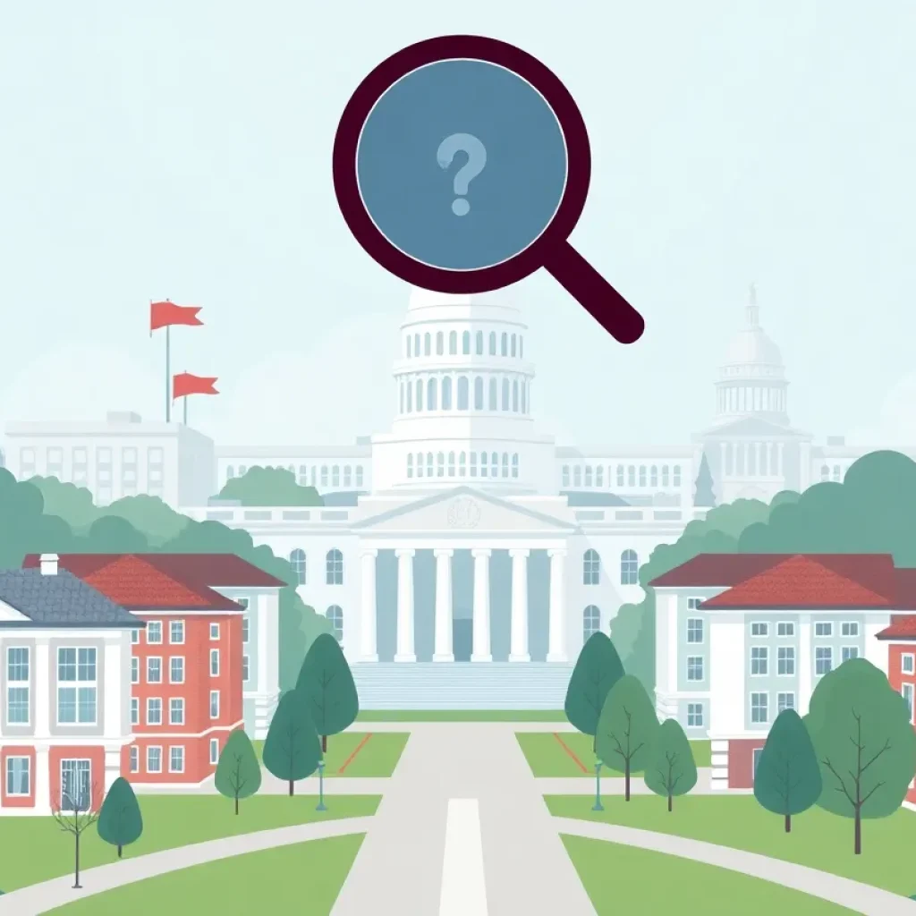 University of Michigan campus representing scrutiny and investigation