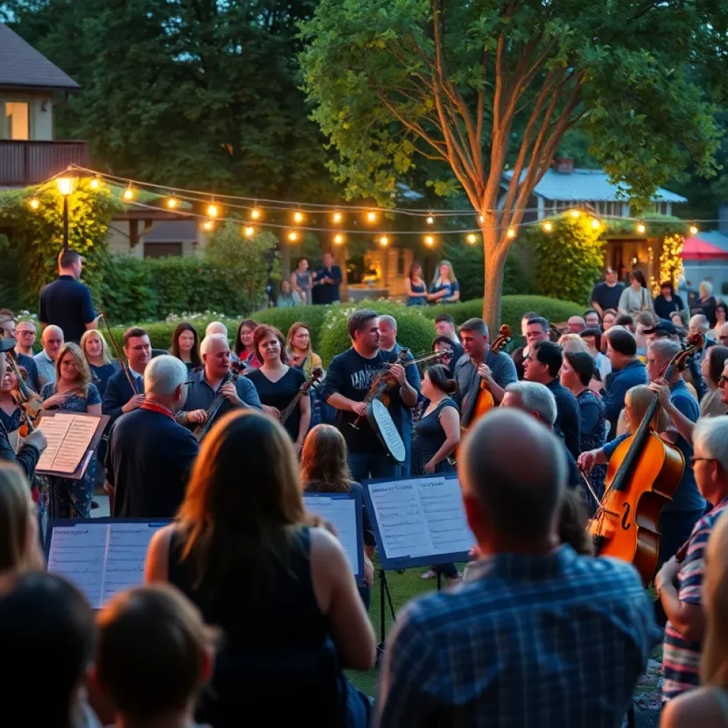 The Verve Pipe performing with the Grand Rapids Symphony at Frederik Meijer Gardens.