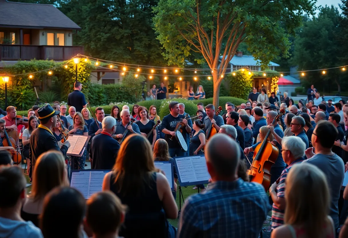 The Verve Pipe performing with the Grand Rapids Symphony at Frederik Meijer Gardens.