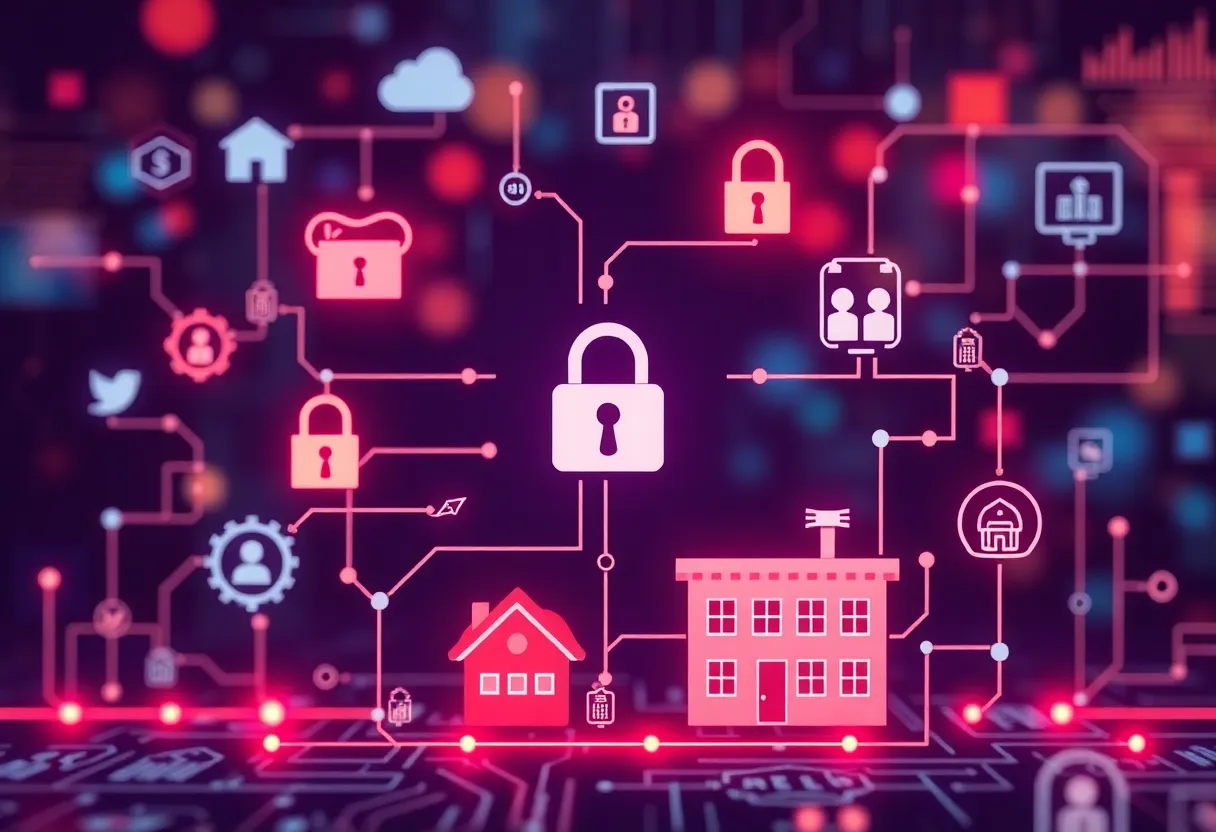 Illustration of wire fraud protection in the real estate sector