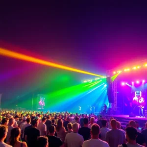 Crowd enjoying performances at Breakaway Music Festival