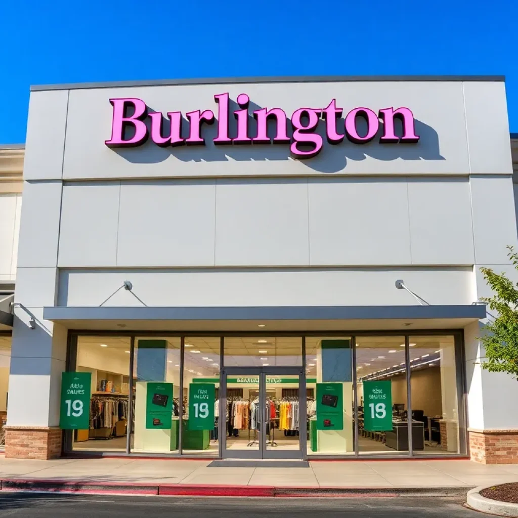 Exterior view of the new Burlington store in Grandville, Michigan.