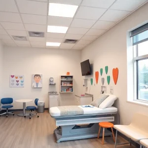 Exterior view of the Child and Adolescent Health Center at Harrison Park Academy