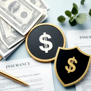 Abstract representation of financial trust and integrity