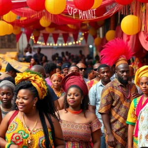 Attendees enjoying the A Glimpse of Africa Festival, showcasing African culture and traditions.