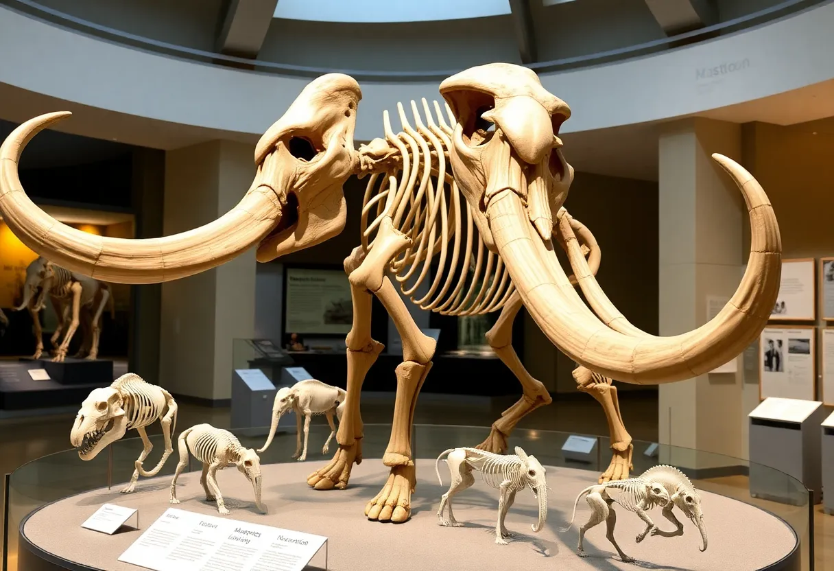 Clapp Family Mastodon exhibit at Grand Rapids Public Museum