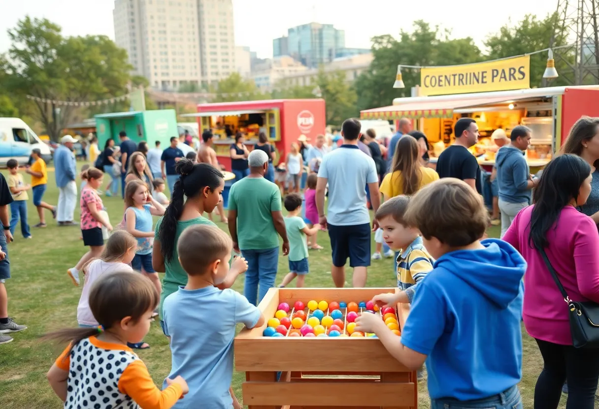 Families enjoying weekend events in Grand Rapids