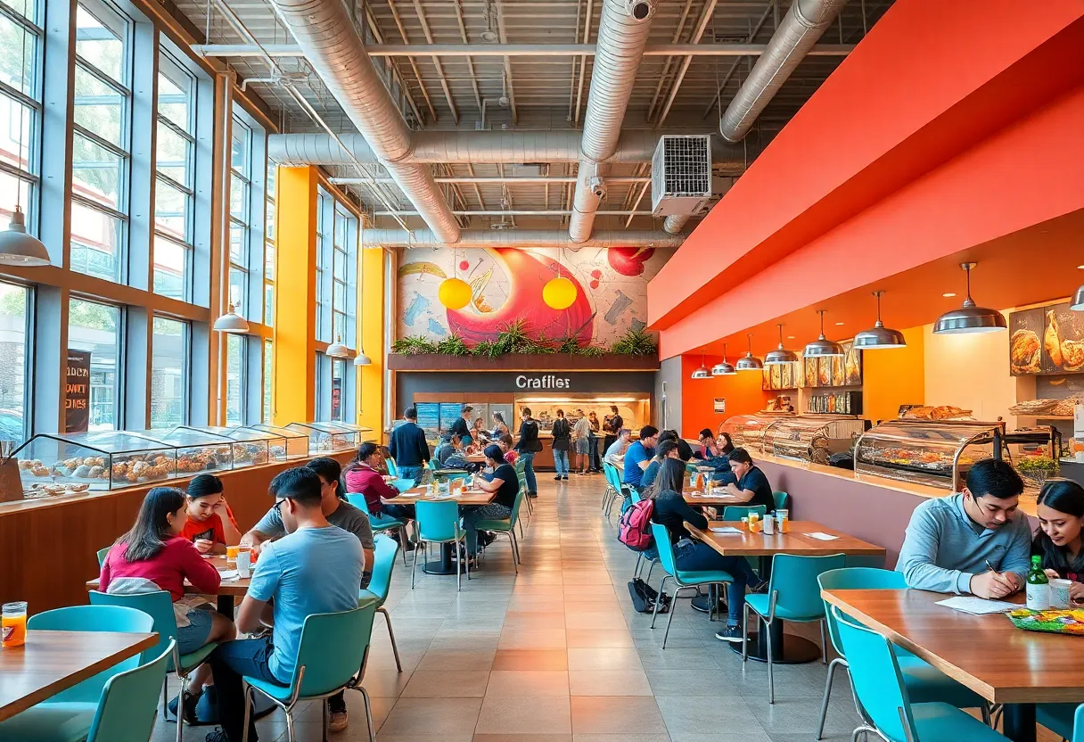 Revamped dining facilities at Grand Valley State University