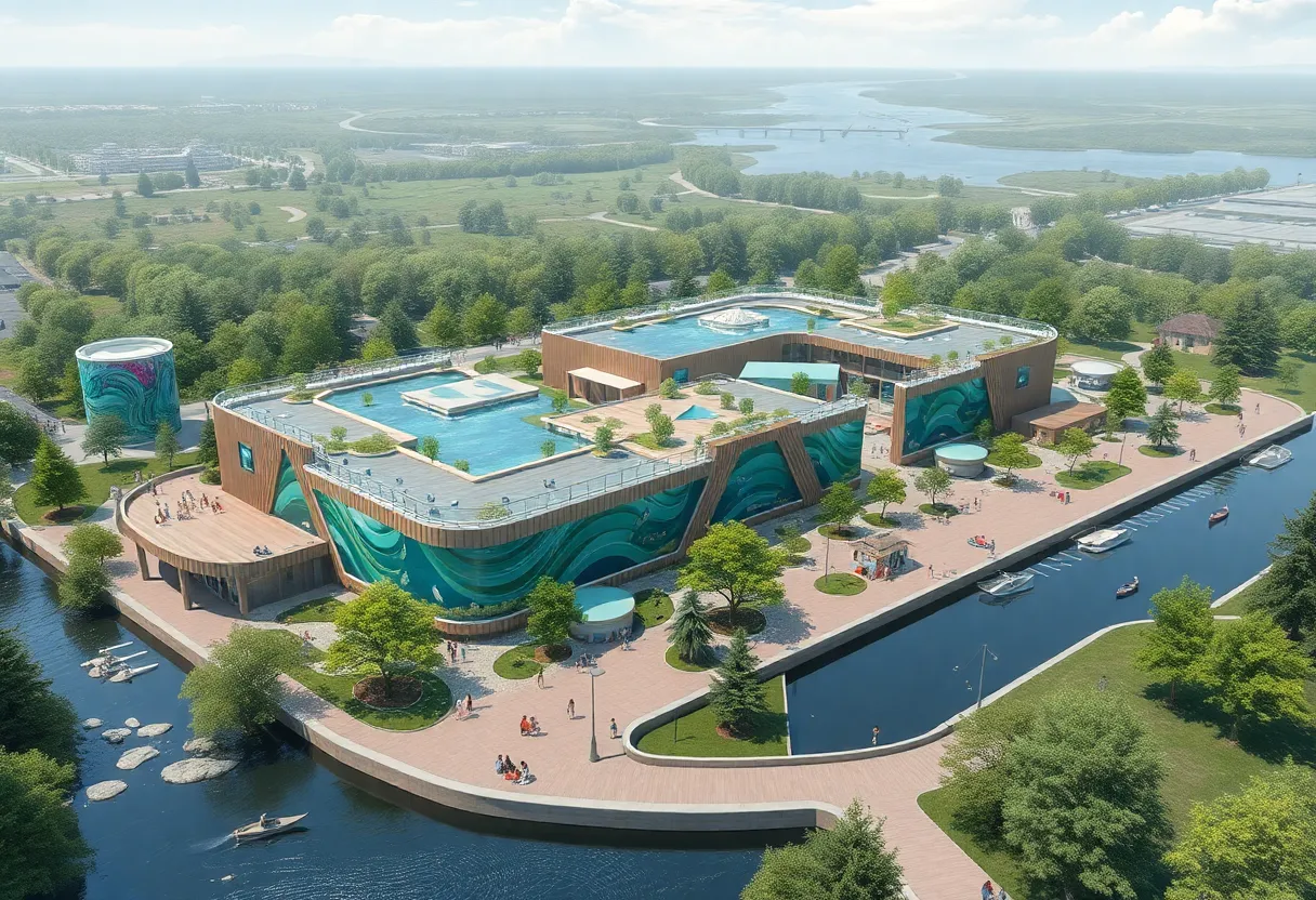 Conceptual image of the proposed aquarium at John Ball Zoo in Walker, MI