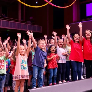 Families enjoying a Kidz Bop concert