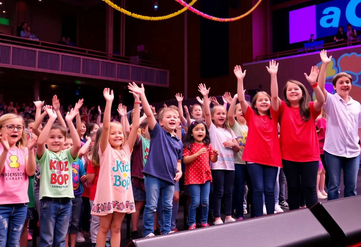 Families enjoying a Kidz Bop concert