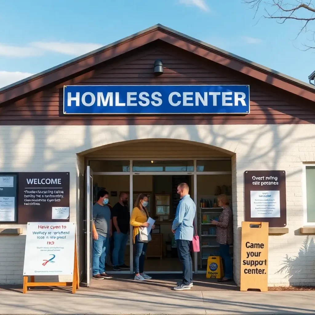 Community support center for the homeless