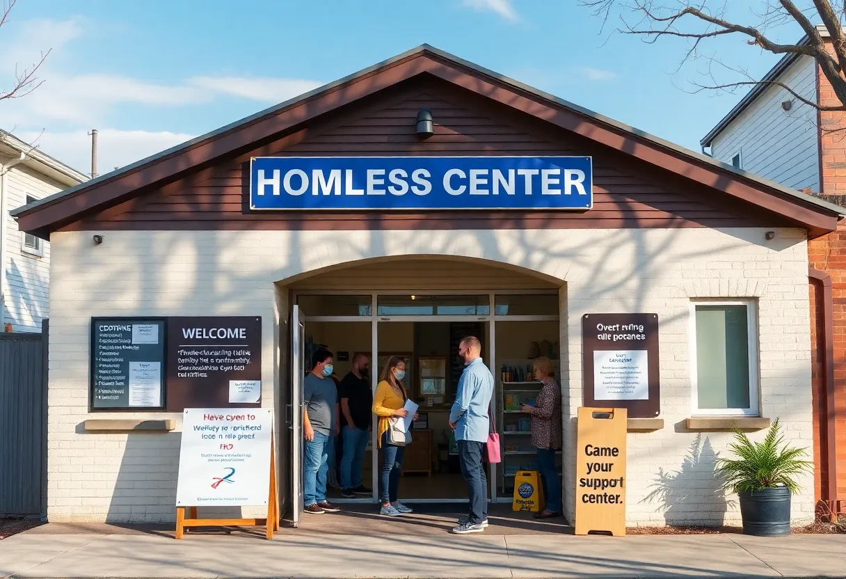 Community support center for the homeless