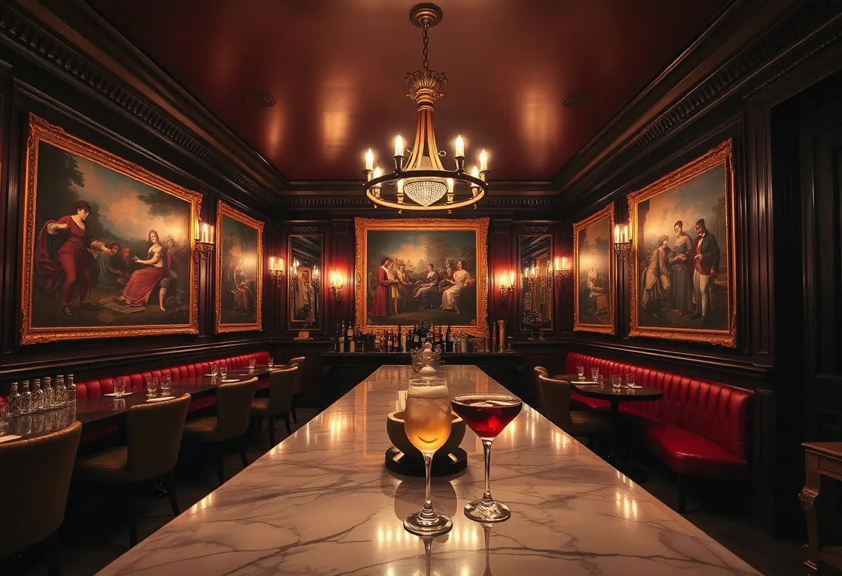 Luxurious interior of Nightwatch Lounge in Grand Rapids