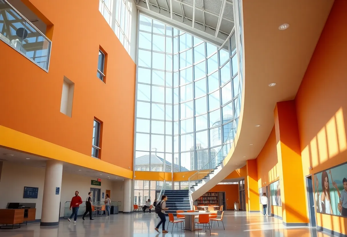 Entrance of the newly renovated Southeast Career Pathways building